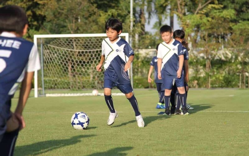 A TUSKERS Football Academy training session at BASIS International School Bangkok