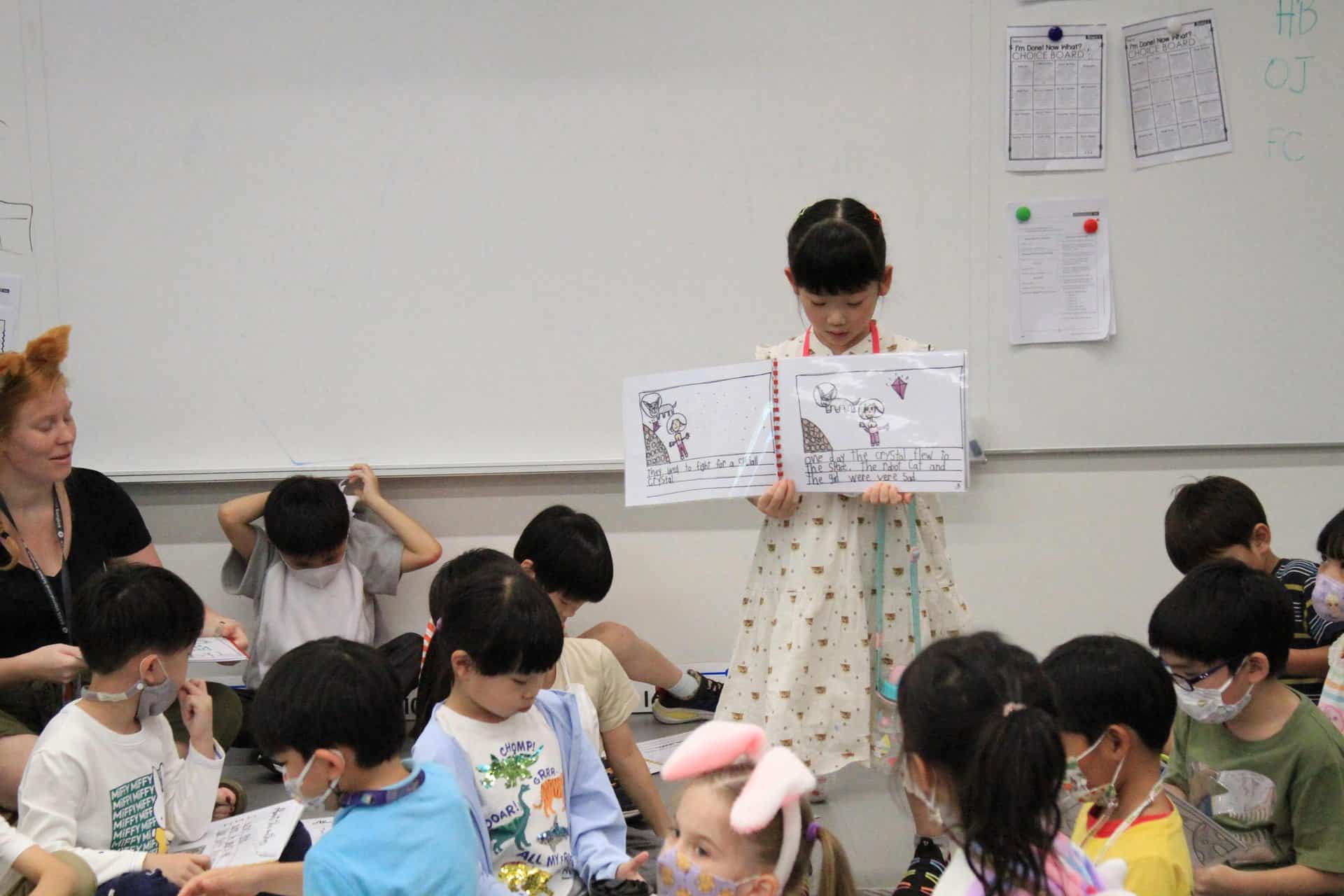 Class activities in an early childhood education classroom in Bangkok