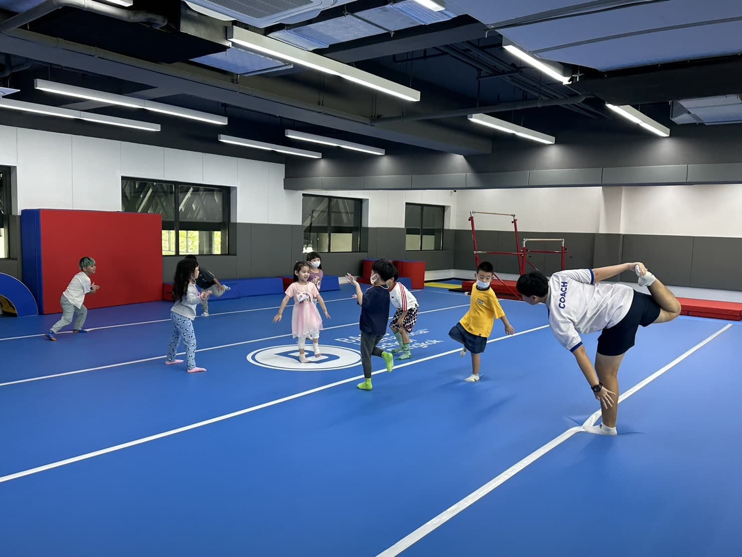 BASIS International School Bangkok students taking part in an indoor sports session