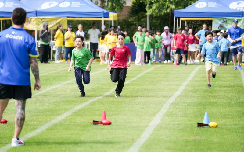 BASIS International School Bangkok students racing on the track on sports day
