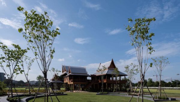 A traditional Thai house on the BASIS International School Bangkok campus